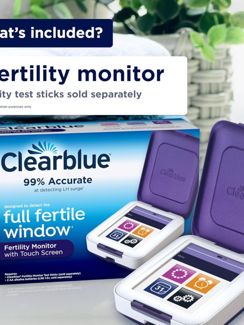 Clearblue Fertility Monitor, 1 Touch-Screen Monitor, 1 Ct - Picture 3 of 4